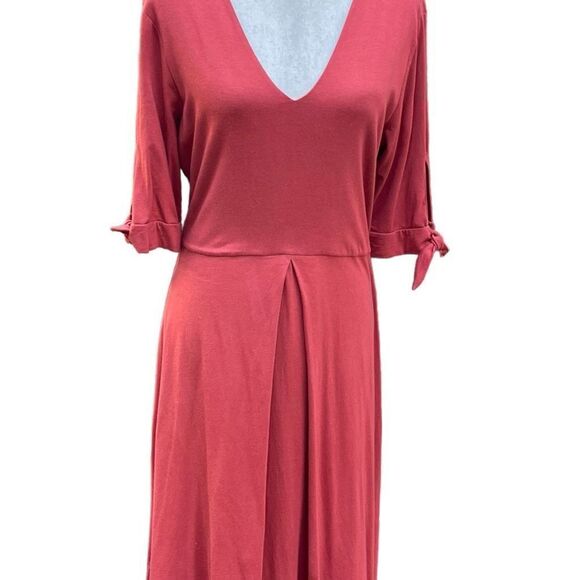 Blue Canoe Organic Cotton Dress Tie Sleeves Comfy Size Large Made in the USA - Picture 3 of 10